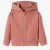 Sweat Zippé à Capuche Motifs Fleurs Fille Rose Imprimé – Vertbaudet en vente 11