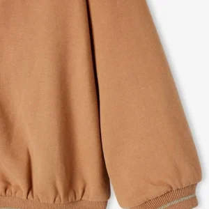 en france Sweat Zippé Avec Collerette Fille Caramel – Vertbaudet 18