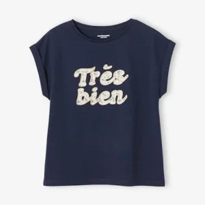 T-shirt à Message Motifs Fleurs Fille écru – Vertbaudet De Qualité 18