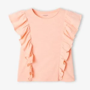 T-shirt à Volants Fille Vert Sauge – Vertbaudet mode pas cher 14