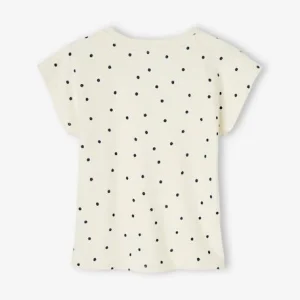 a Prix Discount T-shirt “amour” à Pois Fille écru – Vertbaudet 12