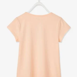 T-shirt Basics à Message Détails Irisés Fille Rose Poudré – Vertbaudet nouveau produit 7