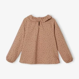 vente pas cher T-shirt Blouse à Collerette Fille Imprimé Fleurs Rose Imprimé – Vertbaudet 16