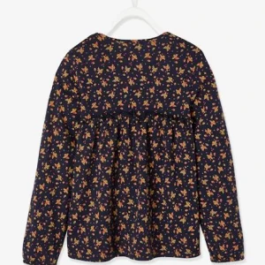 Les achats en ligne T-shirt Blouse Fille Imprimé Fleurs Encre Imprimé – Vertbaudet 10