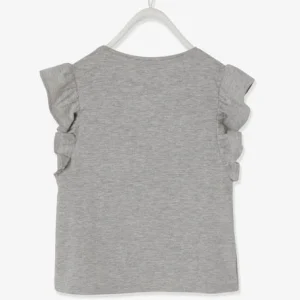 Top ventes T-shirt Fille à Volants Disney Reine Des Neiges® Gris Chiné – Reine Des Neiges 7