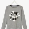 T-shirt Fille “club Des Sirènes” Détails Fantaisie Manches Longues Gris Clair Chiné – Vertbaudet soldes de Noël 11