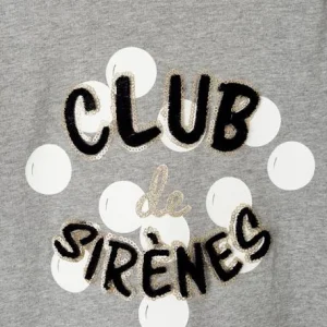 T-shirt Fille “club Des Sirènes” Détails Fantaisie Manches Longues Gris Clair Chiné – Vertbaudet soldes de Noël 10