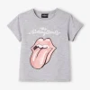 Authenticité garantie T-shirt Fille Manches Courtes The Rolling Stones® Gris Moyen Chine – Rolling Stones 22