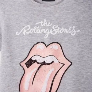 Authenticité garantie T-shirt Fille Manches Courtes The Rolling Stones® Gris Moyen Chine – Rolling Stones 9