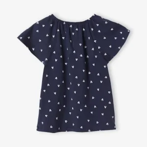 site en ligne T-shirt Imprimé Manches Papillon Fille Bleu Ciel – Vertbaudet 10