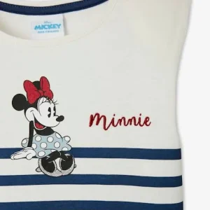 T-shirt Manches Courtes Disney® Minnie Fille Blanc Rayé – Minnie Vente 9