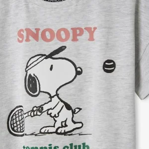 T-shirt Manches Courtes Snoopy Peanuts® Gris Chiné – Snoopy Acheter 9