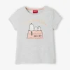 T-shirt Manches Courtes Snoopy Peanuts® Fille Gris – Snoopy Paris 13