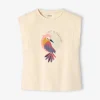 de garantie authentique T-shirt Motif Oiseau De Paradis Fille Manches épaules écru – Vertbaudet 20