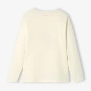 Tee-shirt à Sequins Fille écru – Vertbaudet outlet soldes 10