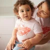 acheter en ligne Tee-shirt Fille Family Team Collection Capsule Vertbaudet Et Studio Jonesie En Coton Bio Rose – Vertbaudet 22