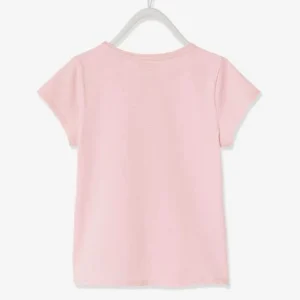 acheter en ligne Tee-shirt Fille Family Team Collection Capsule Vertbaudet Et Studio Jonesie En Coton Bio Rose – Vertbaudet 13