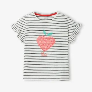 aux meilleurs prix Tee-shirt Motif Fruit En Encre Gonflante Fille Rose Imprimé – Vertbaudet 10