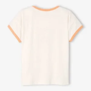 à prix promos Tee-shirt Motif Graphique “great Girl” Fille écru – Vertbaudet 16