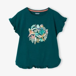 Paiement sécurisé Tee-shirt Volanté Motif à Sequins Fille Vert – Vertbaudet 10