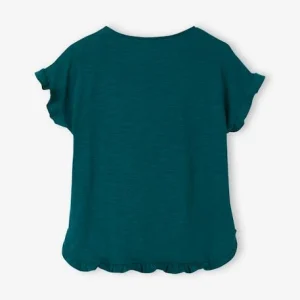 Paiement sécurisé Tee-shirt Volanté Motif à Sequins Fille Vert – Vertbaudet 12